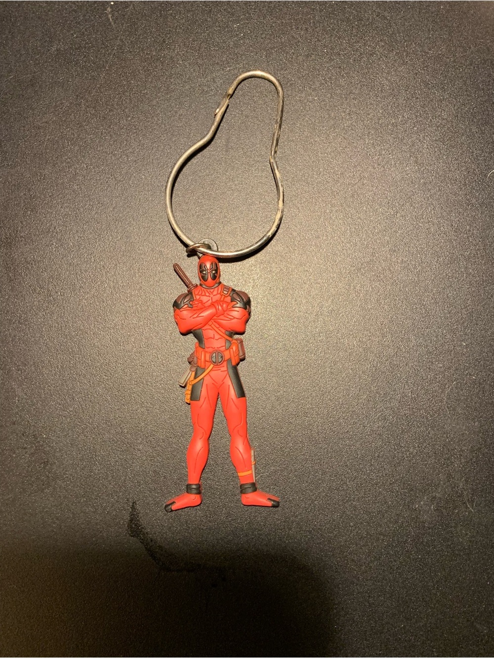 Marvel Deadpool Red and Black Figure Keychain
